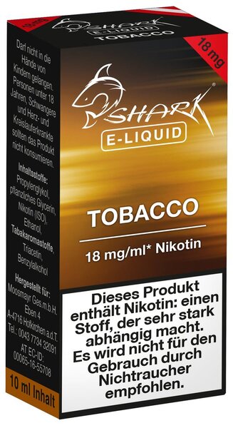 Shark Liquid Tobacco  18 mg.