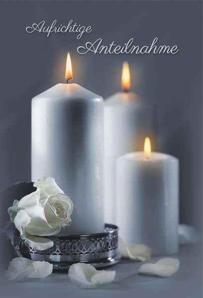 Bill. Trauer Kerzen