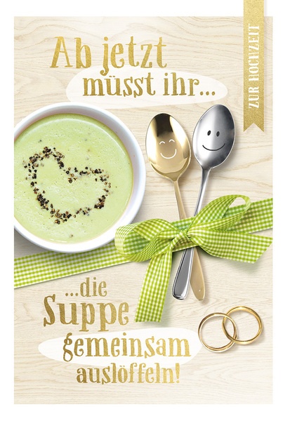 Bill. Vermählung Suppe/Löffel