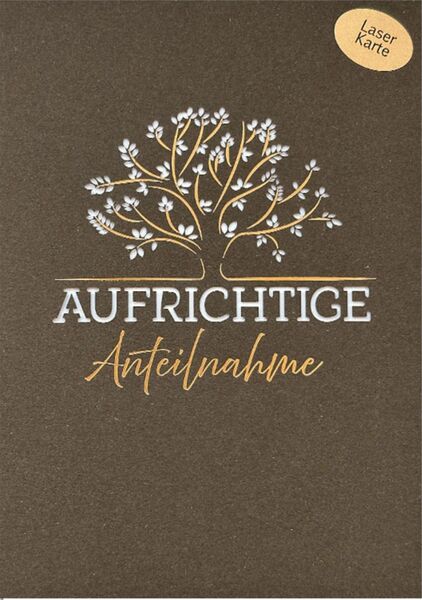 Bill. Trauer Laserkarte