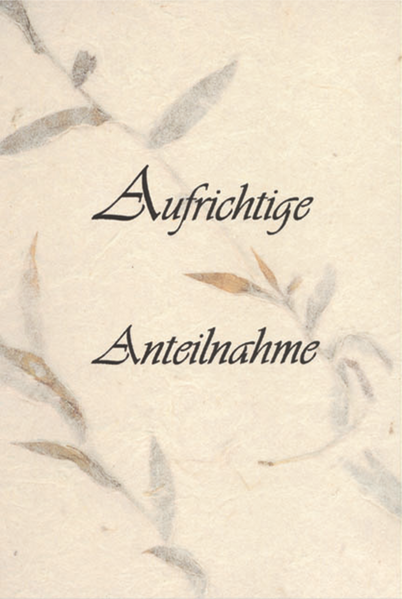 Bill. Trauer Schrift