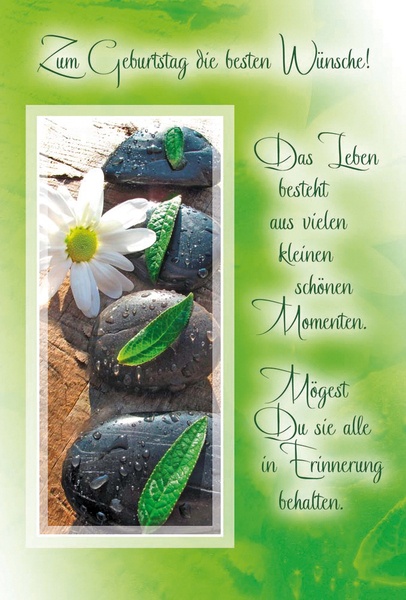 Bill. Geburtstag Steine Spruch