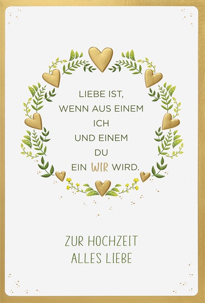 Bill. Vermählung Spruch