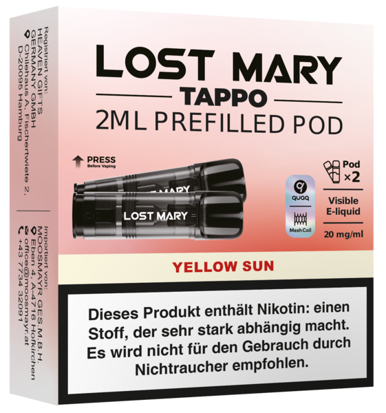 LM Tappo Pods 2er Yellow Sun