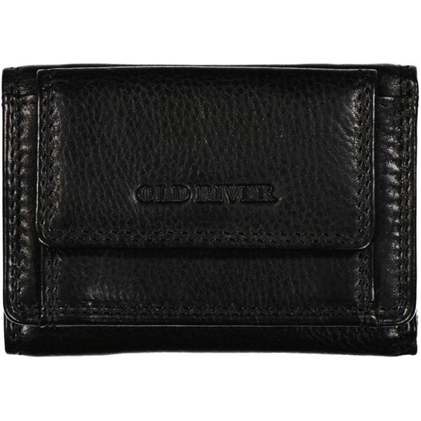 Midi Geldbörse Leder schwarz