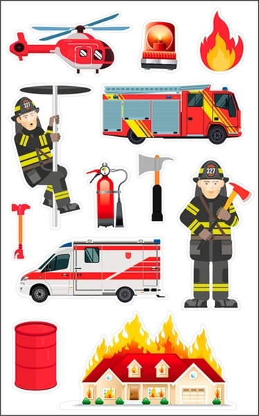 Schmucketiketten Feuerwehr