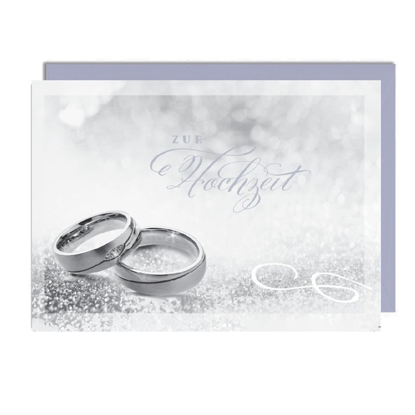 Bill. Vermählung Ringe quer