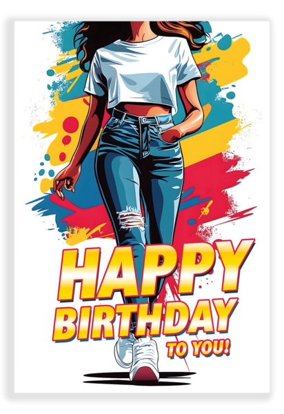 Bill. Geburtstag Jugend Girl