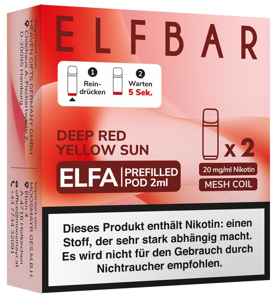 ELFA Pods Deep Red Y. Sun