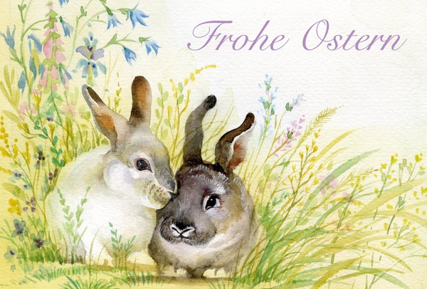 Bill. Ostern Hasen quer