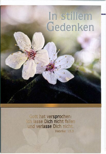 Bill. Trauer Blüten