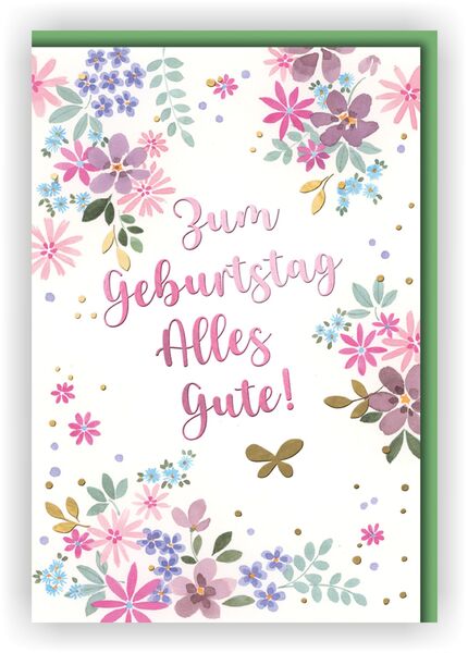 Bill. Geburtstag Blümchen