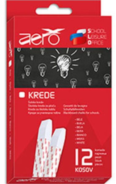 Aero Tafelkreide/12er weiß