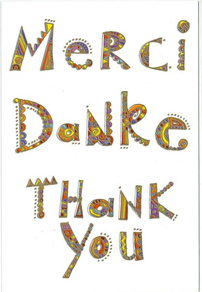 Bill. Danke mehrsprachig