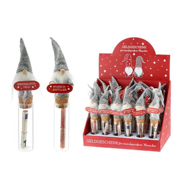 Geldgeschenk Glas mit Wichtel