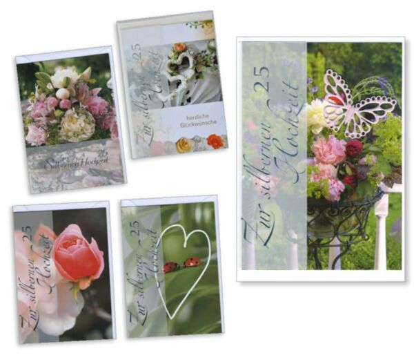 Bill. Silber Hochzeit 5 Motive