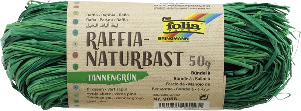 Naturbast 50 gr. t-grün