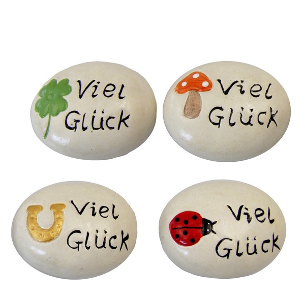 Keramik Glückssteine 5 cm