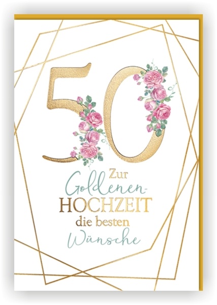 Bill. Gold Hochzeit Blumen Bill. Gold Hochzeit Blumen