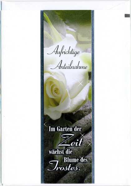 Bill. Trauer Schrift Rose