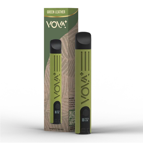VOVA+  Vaporizer Green Leather