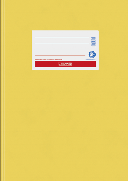 Papier Heftschoner A4 gelb