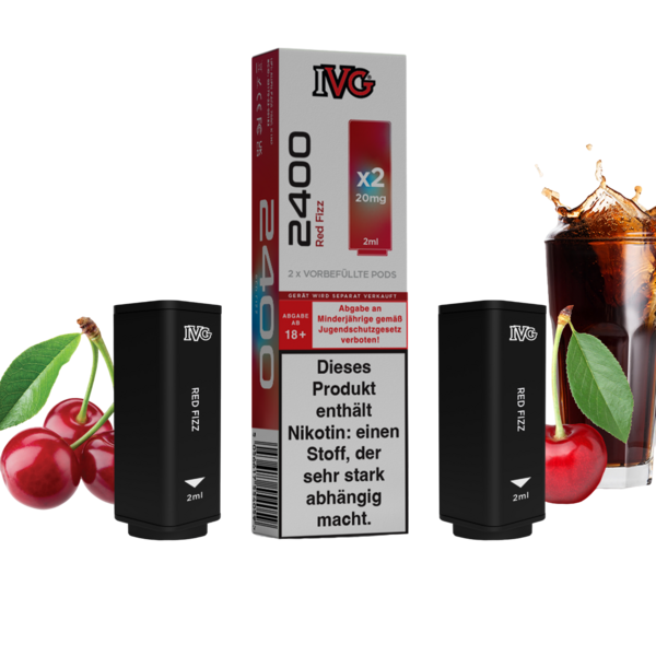 IVG 2400 Pods 2er Red Fizz