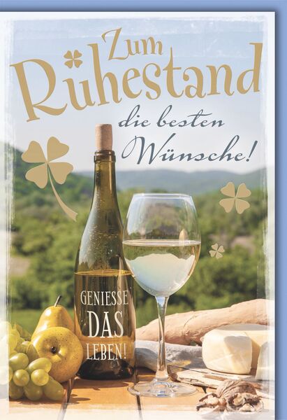 Bill. Ruhestand Wein Bill. Ruhestand Wein