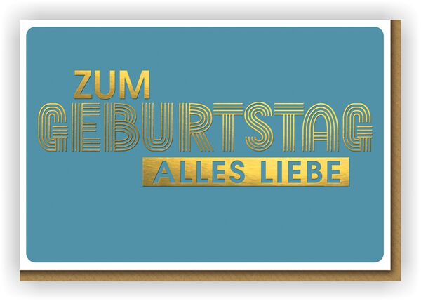 Bill. Geburtstag Schrift quer