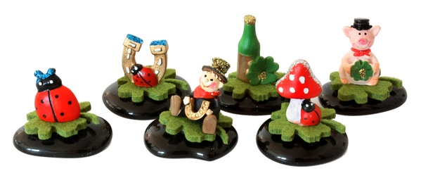Glücksbringer auf Stein