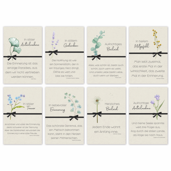 Trauer Bill./100 Blumen/Spruch Trauer Bill./100 Blumen/Spruch