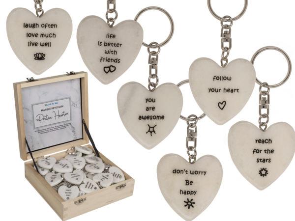 Schlüsselanhänger Herz +Spruch