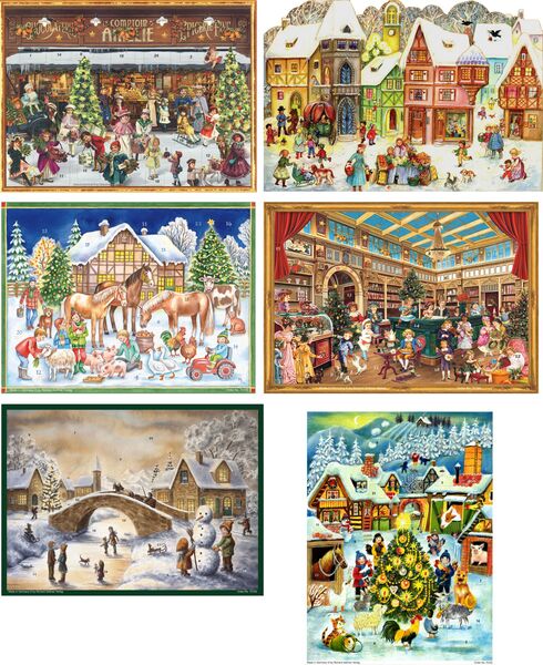 Adventkalender groß Glimmer