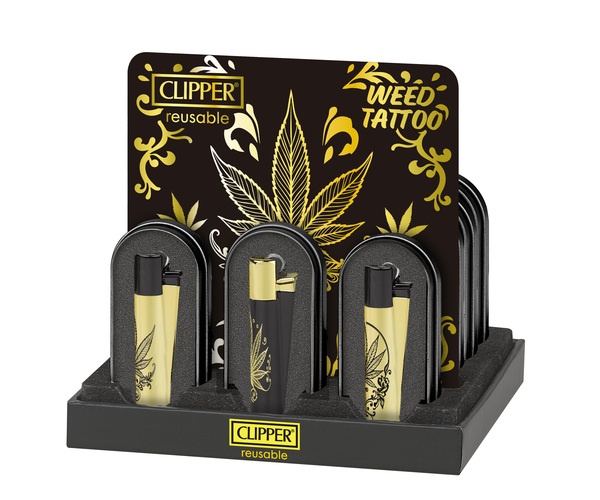 Clipper Fzg. Metal Weed Tattoo