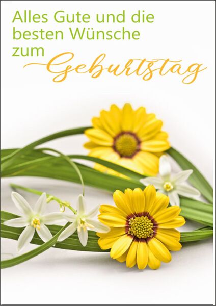 Bill. Geb. gelbe Blüten