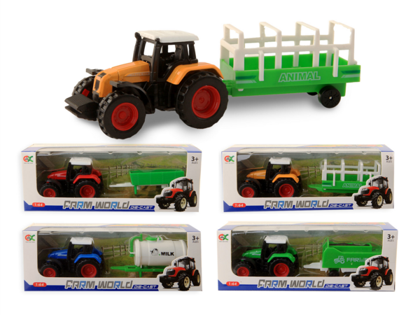 Metall Traktor mit Anhänger