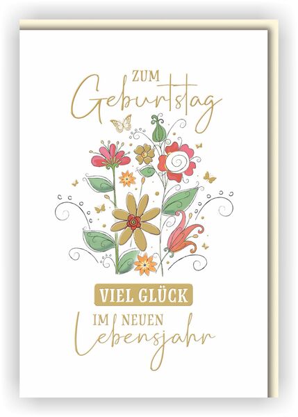 Bill. Geburtstag Floral