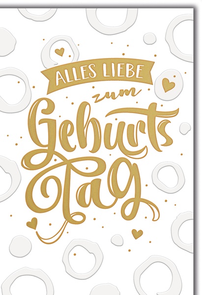 Bill. Geburtstag Schrift