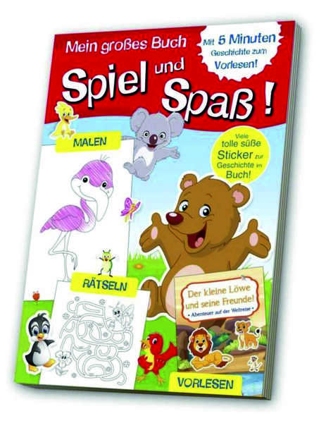 Malbuch Spiel & Spaß Tierkind.