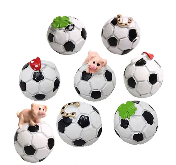 Fußball mit Glücksbringer 2cm