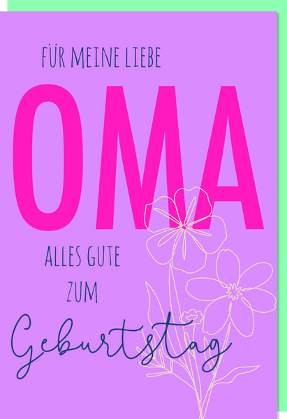 Bill. Geburtstag Oma Bill. Geburtstag Oma