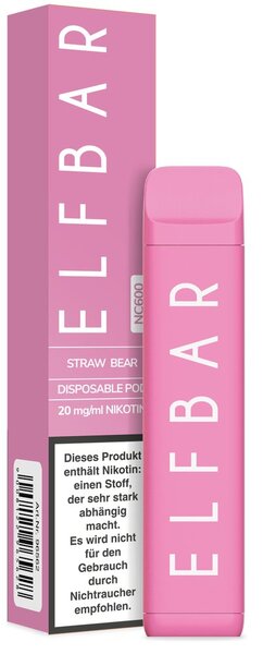 ELFBAR E-Zig. Straw Bear