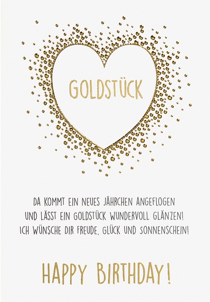Bill. Geburtstag Goldstück Bill. Geburtstag Goldstück
