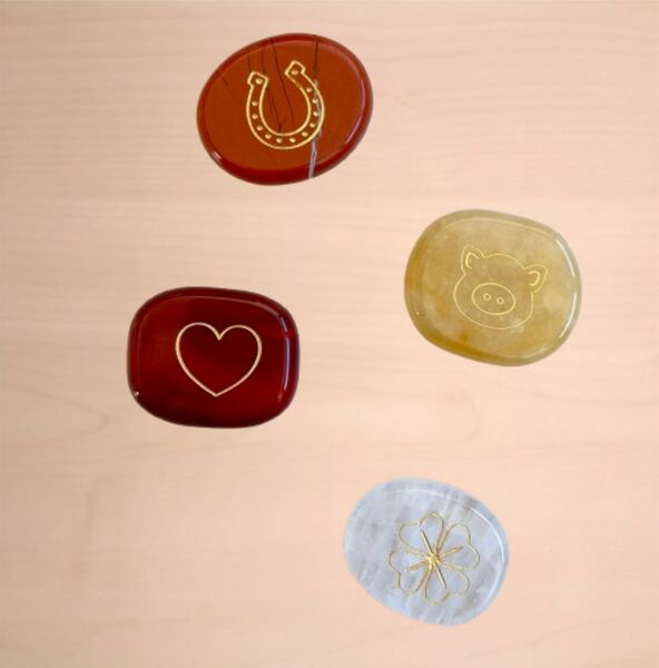 Edelstein 3 cm, 3 Motive Edelstein 3 cm, 3 Motive