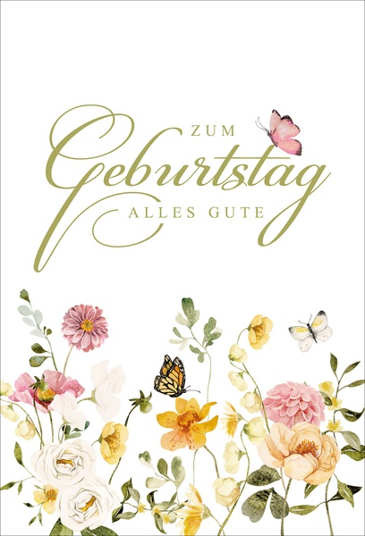 Bill. Geburtstag Blumen