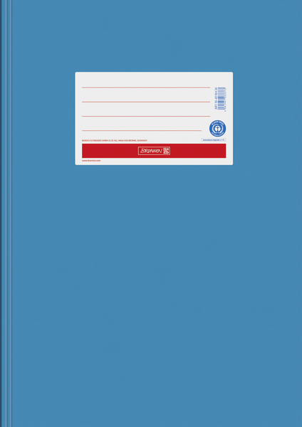 Papier Heftschoner A4 blau