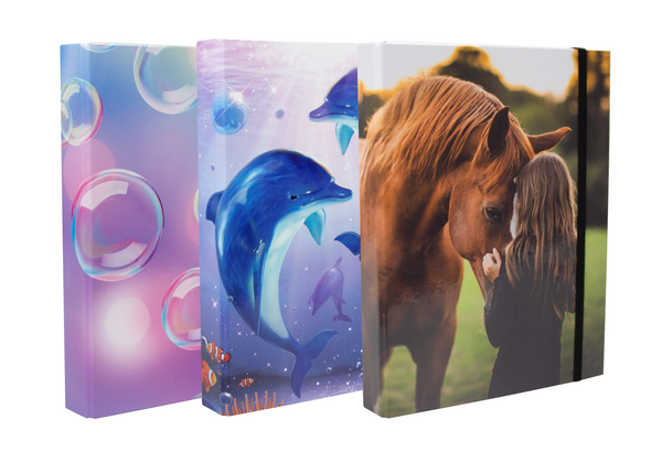 Heftbox für Girls, 3 Motive