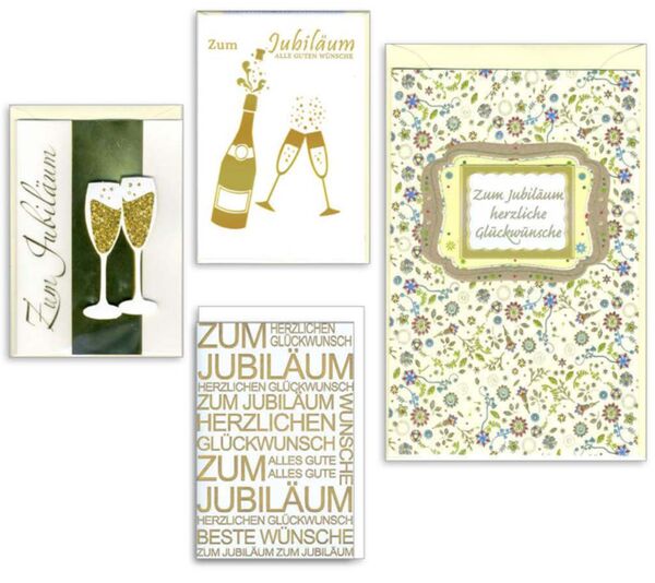 Bill. Jubiläum, 4 Motive sort.