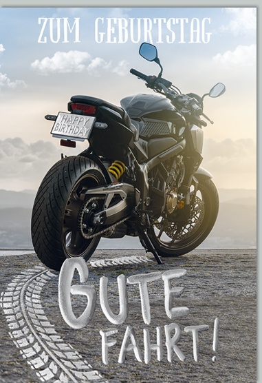Bill. Geburtstag Motorrad
