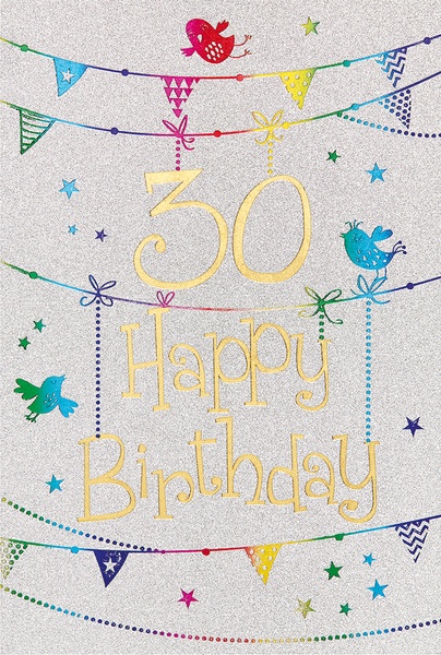 Bill. Fixzahl Glitter  30